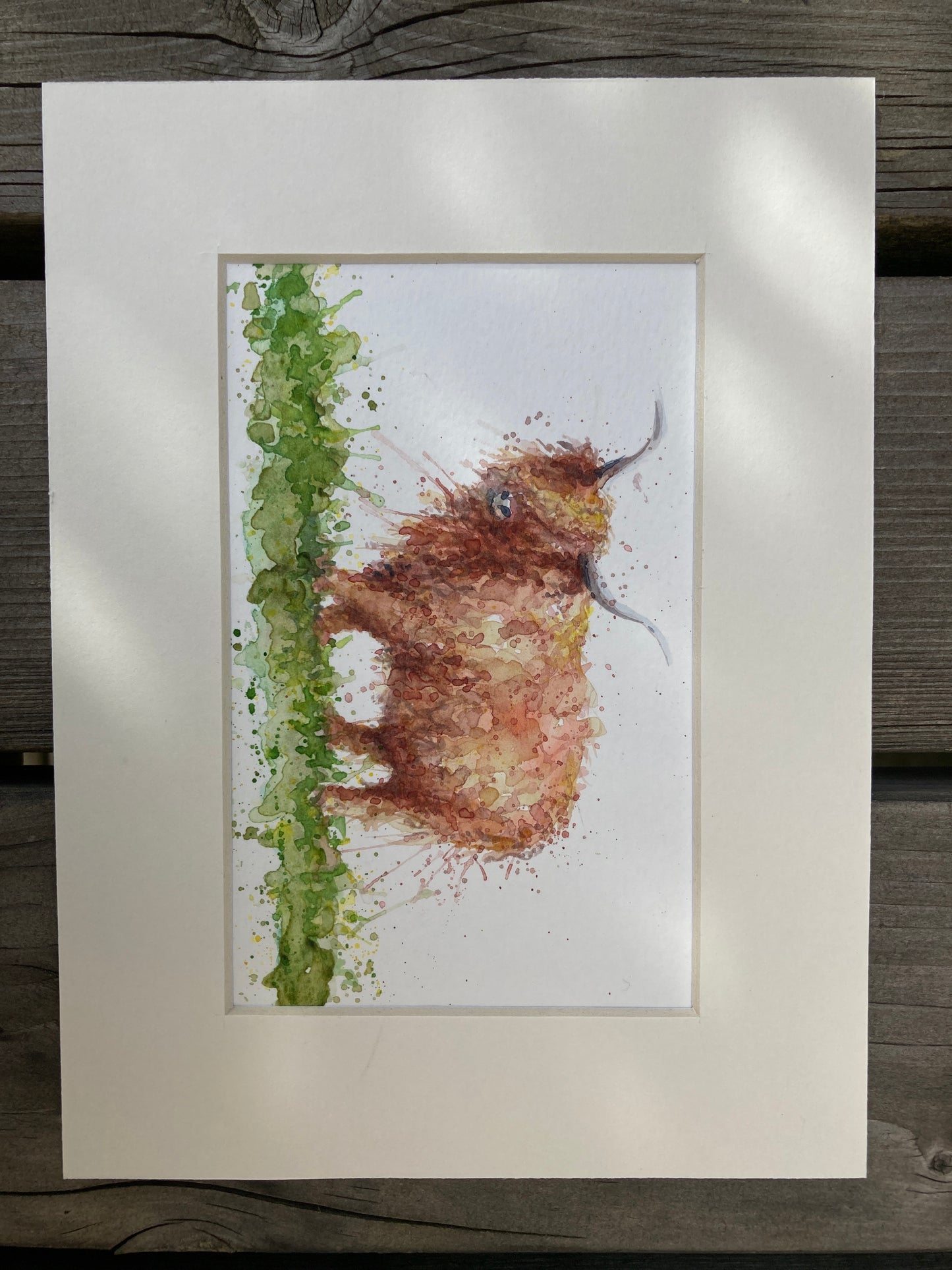 Highland Cow watercolour
