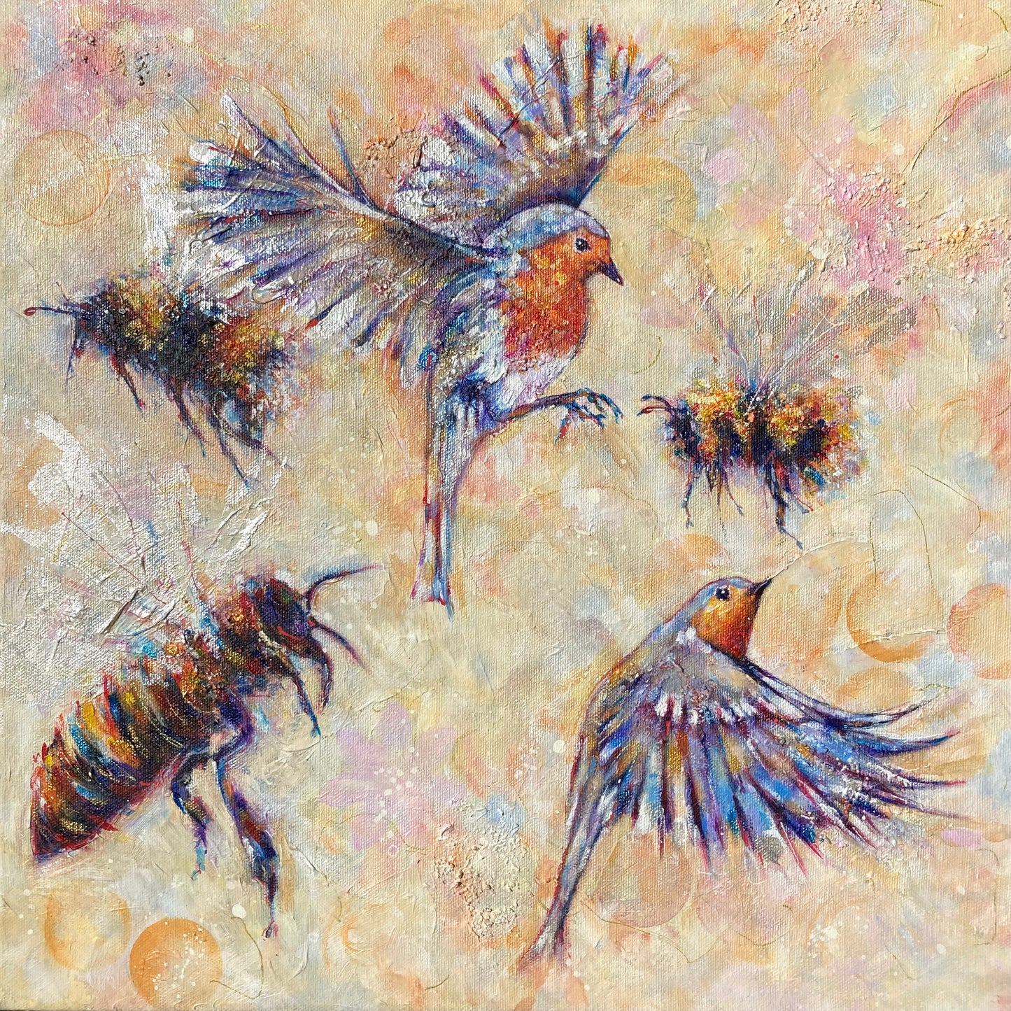 The Flicker Dance -Robins & Bees