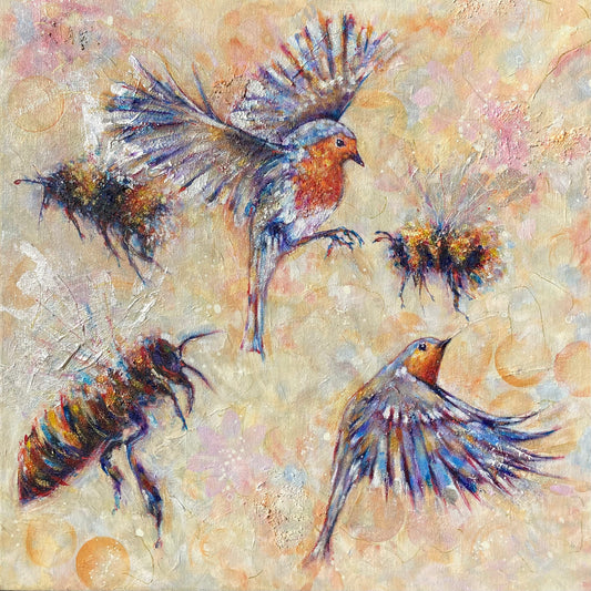 The Flicker Dance -Robins & Bees