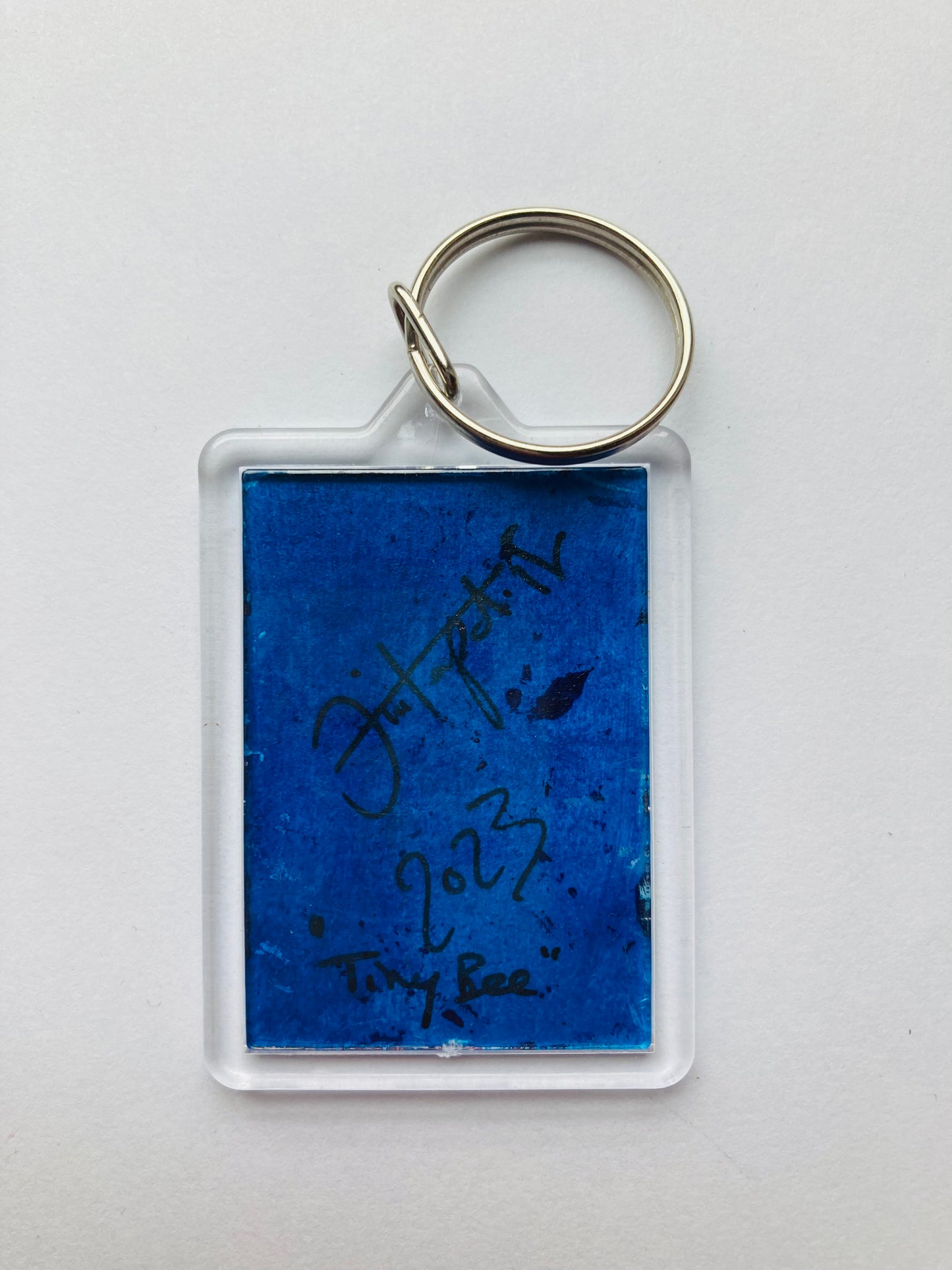 Tiny Bee Hand painted Key ring