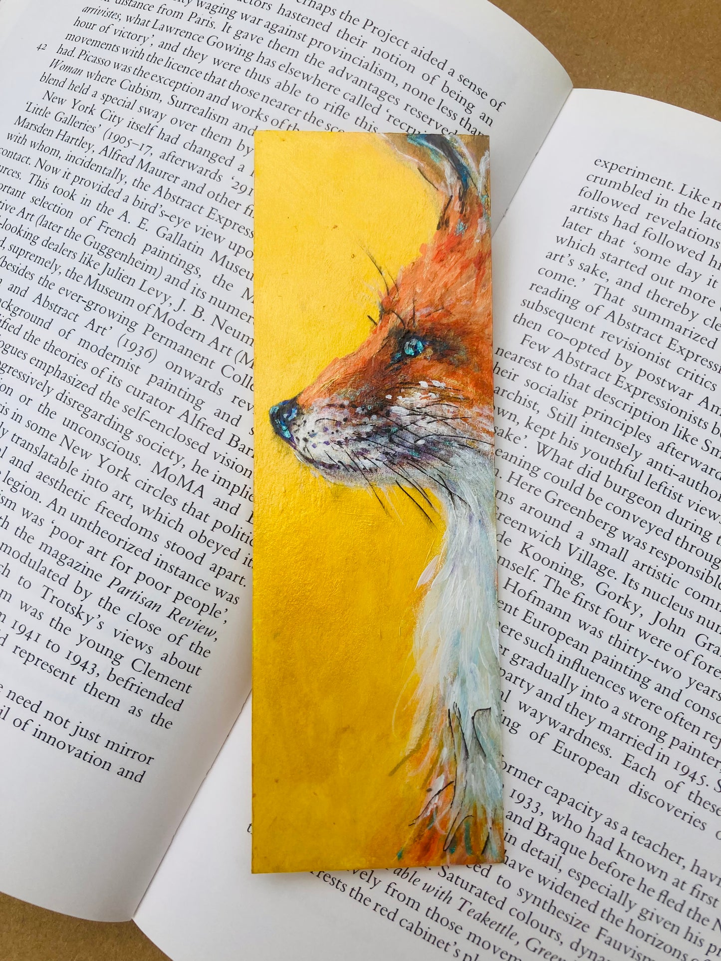 Fox Bookmark- Handmade