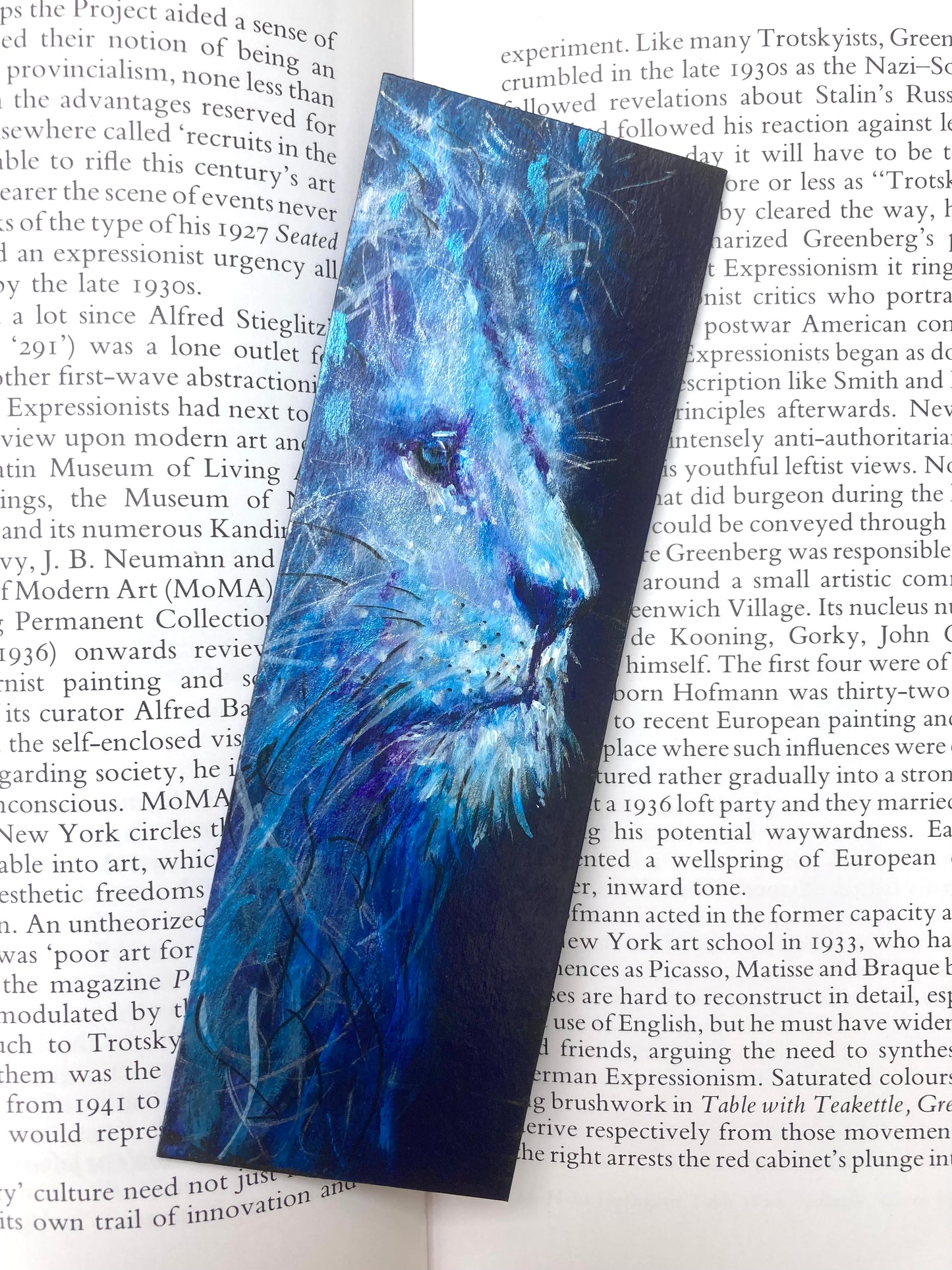 Lion Bookmark- Handmade