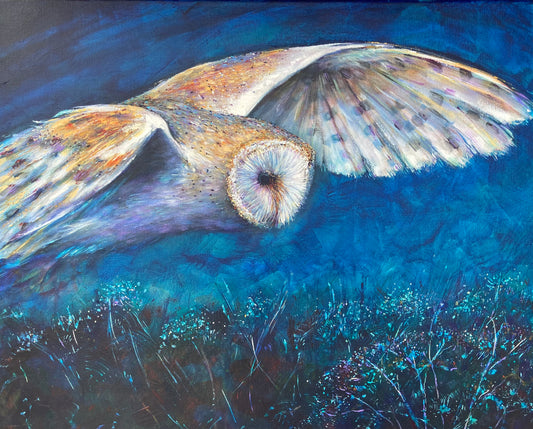 “Dawn pursuit-Barn Owl”
