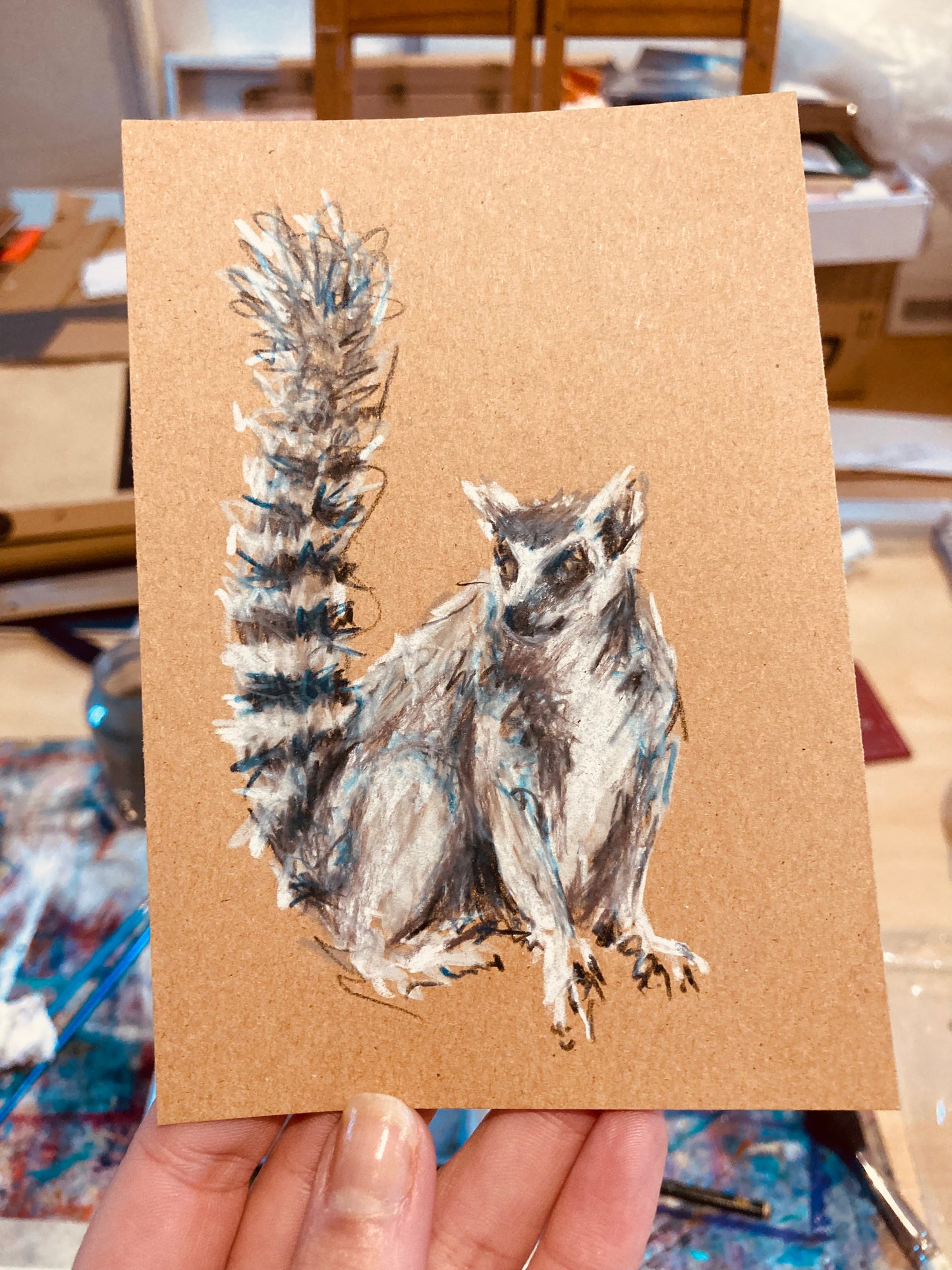 Drawing of A lemur