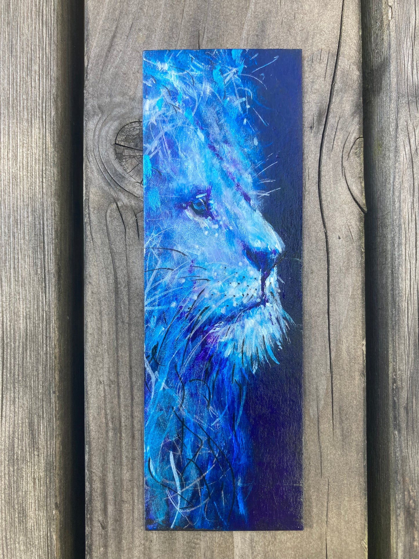 Lion Bookmark- Handmade
