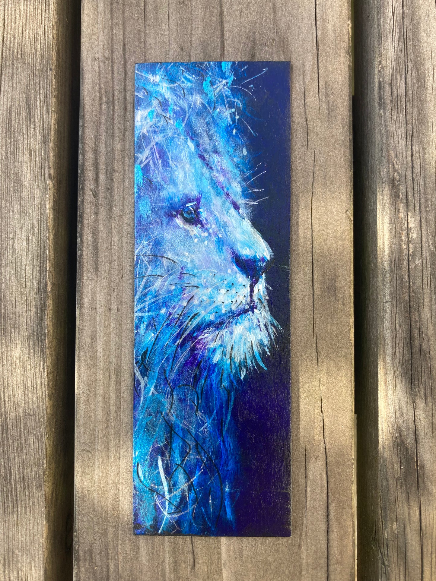 Lion Bookmark- Handmade