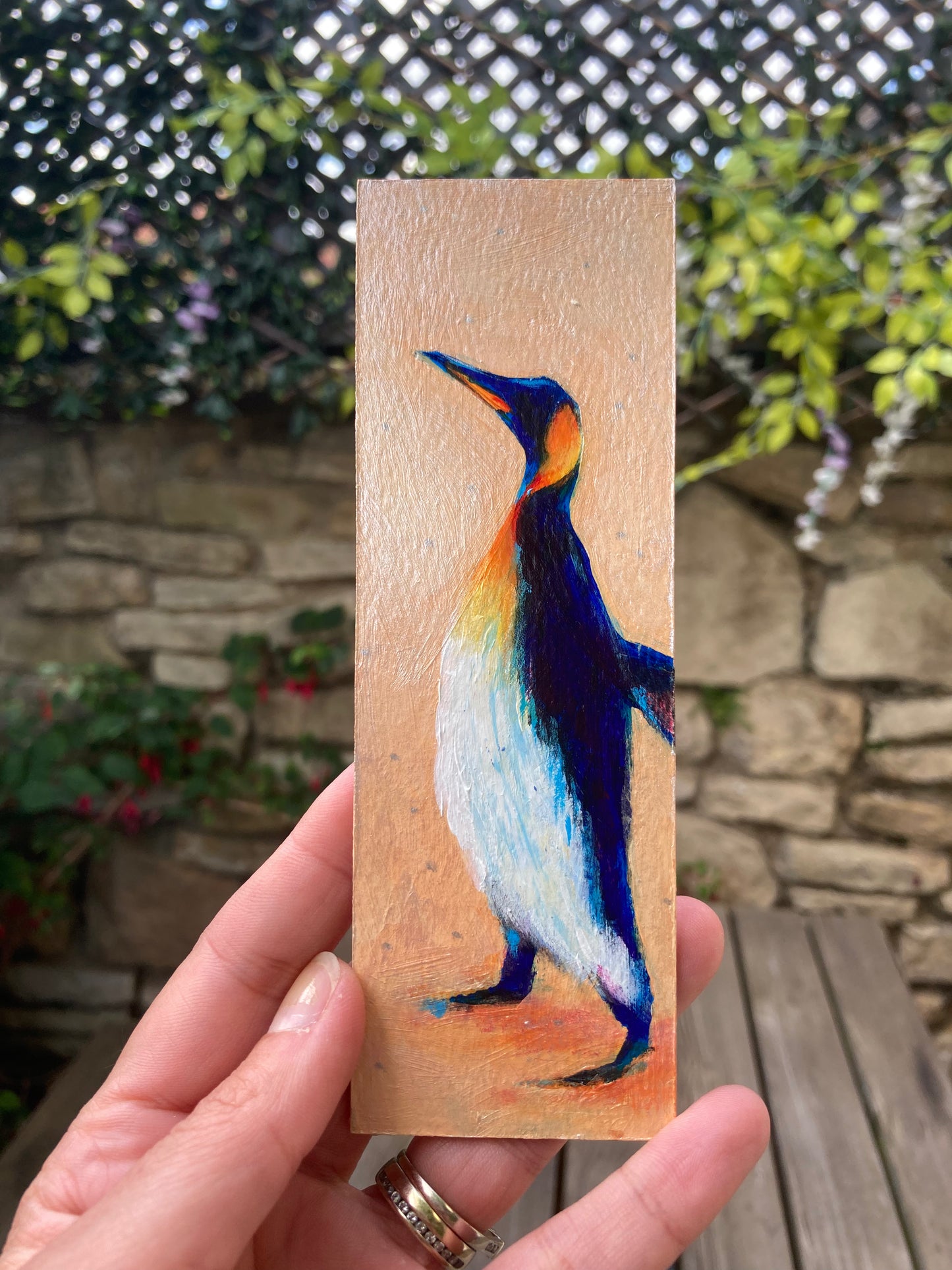 Penguin Bookmark- Handmade