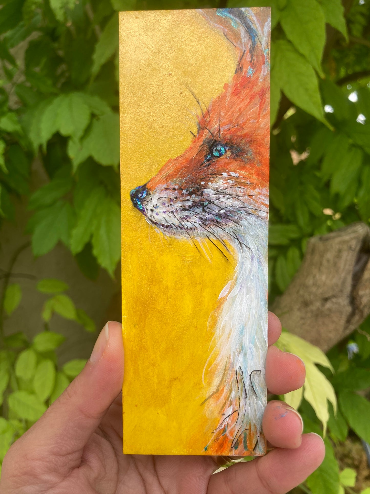 Fox Bookmark- Handmade