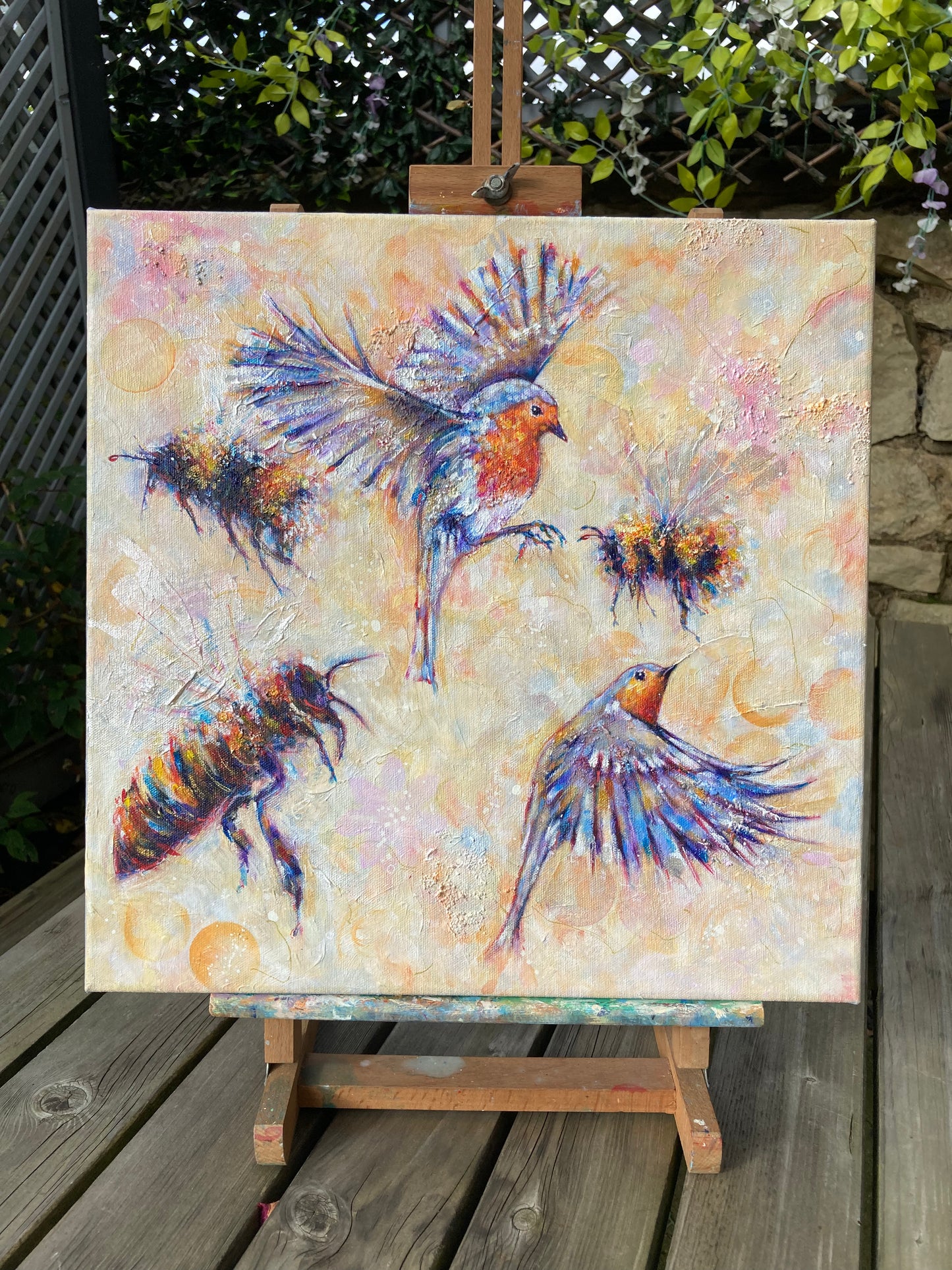 The Flicker Dance -Robins & Bees