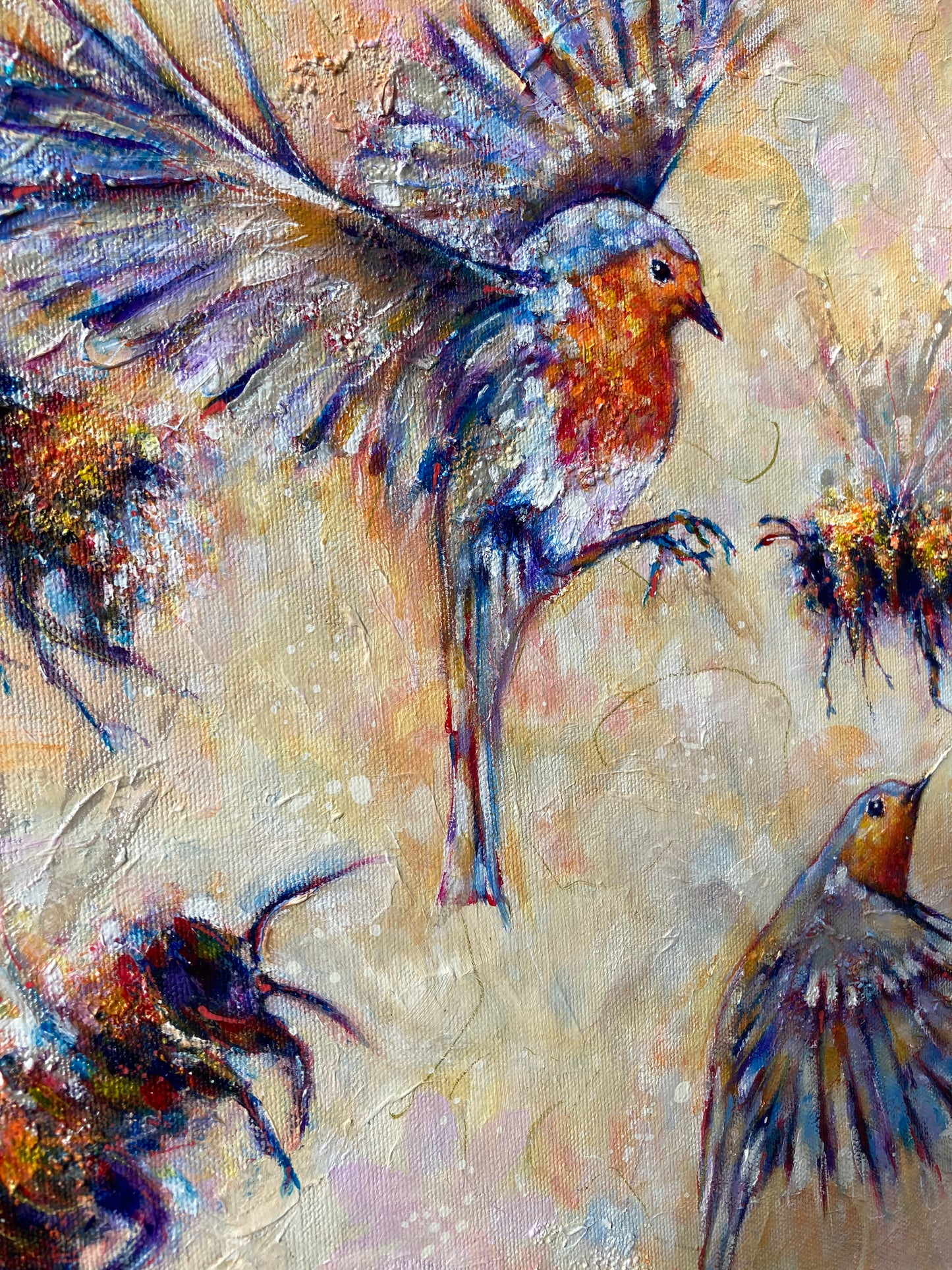 The Flicker Dance -Robins & Bees