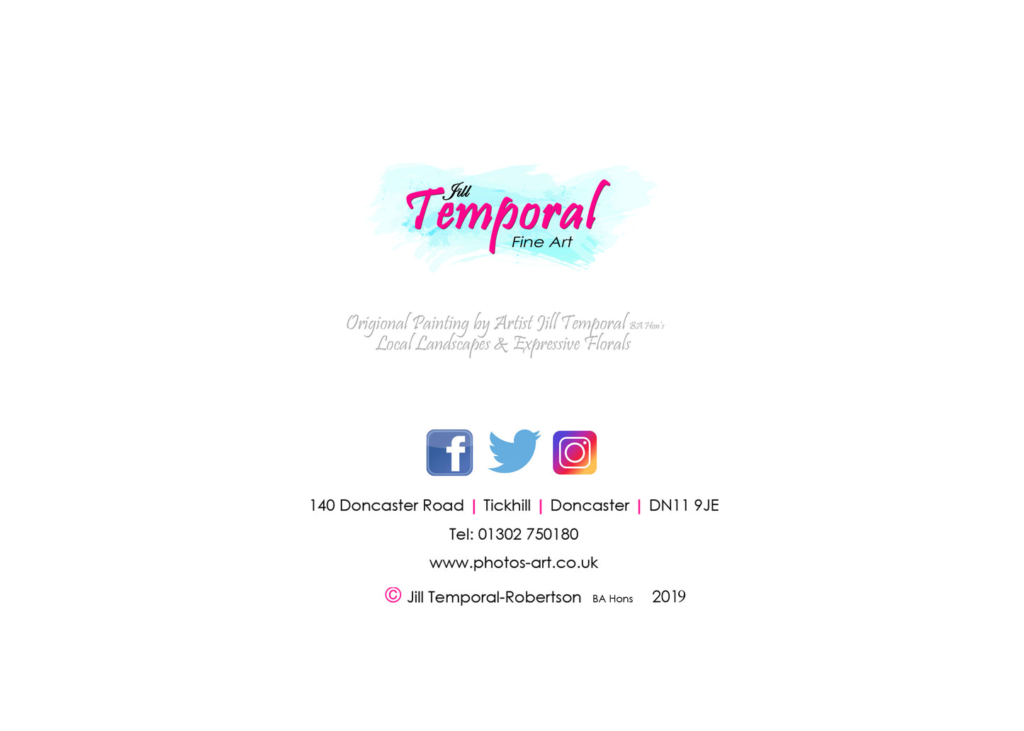 "Popping down tut shops" Card