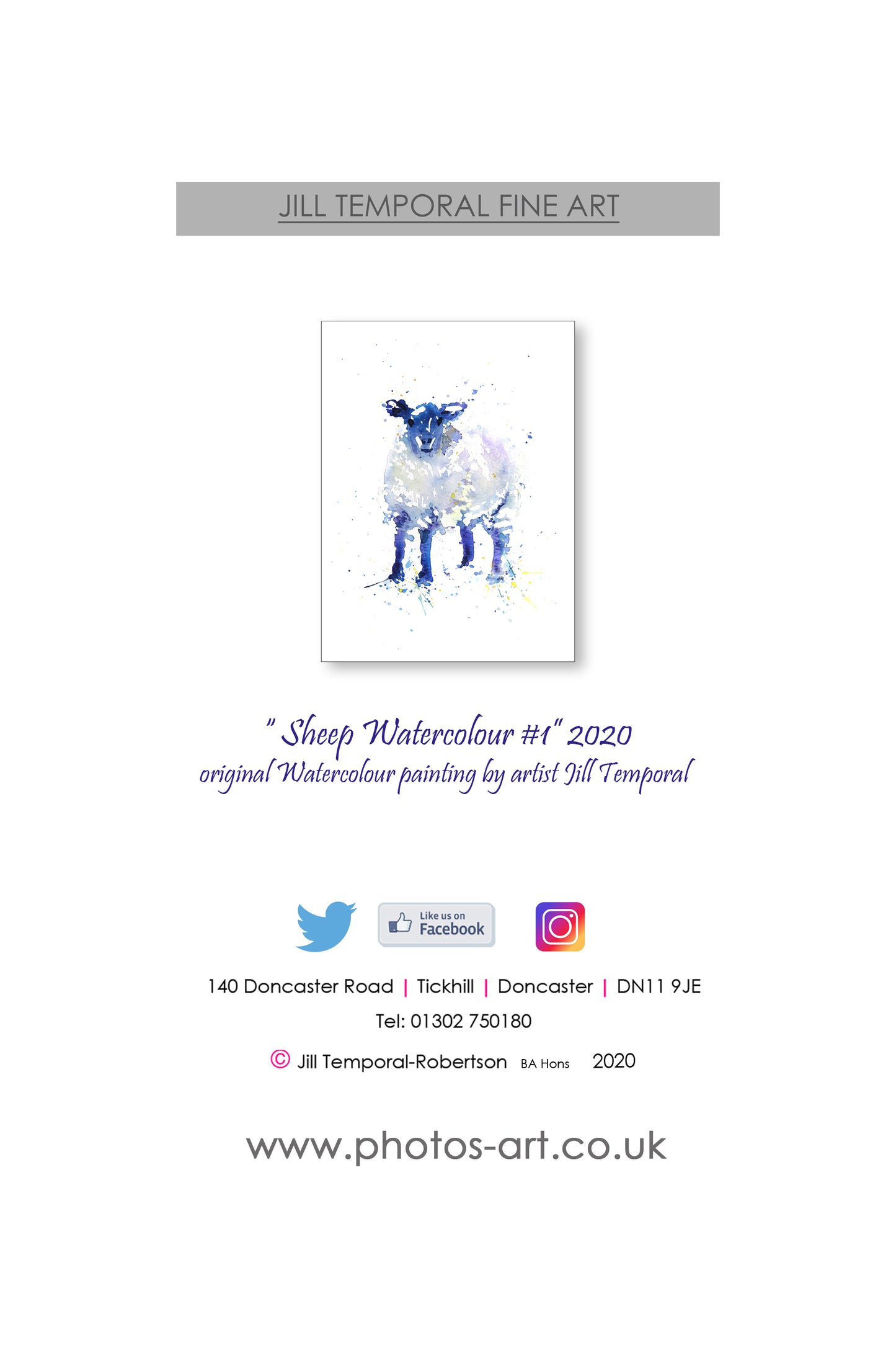 Sheep A6 Greeting Card