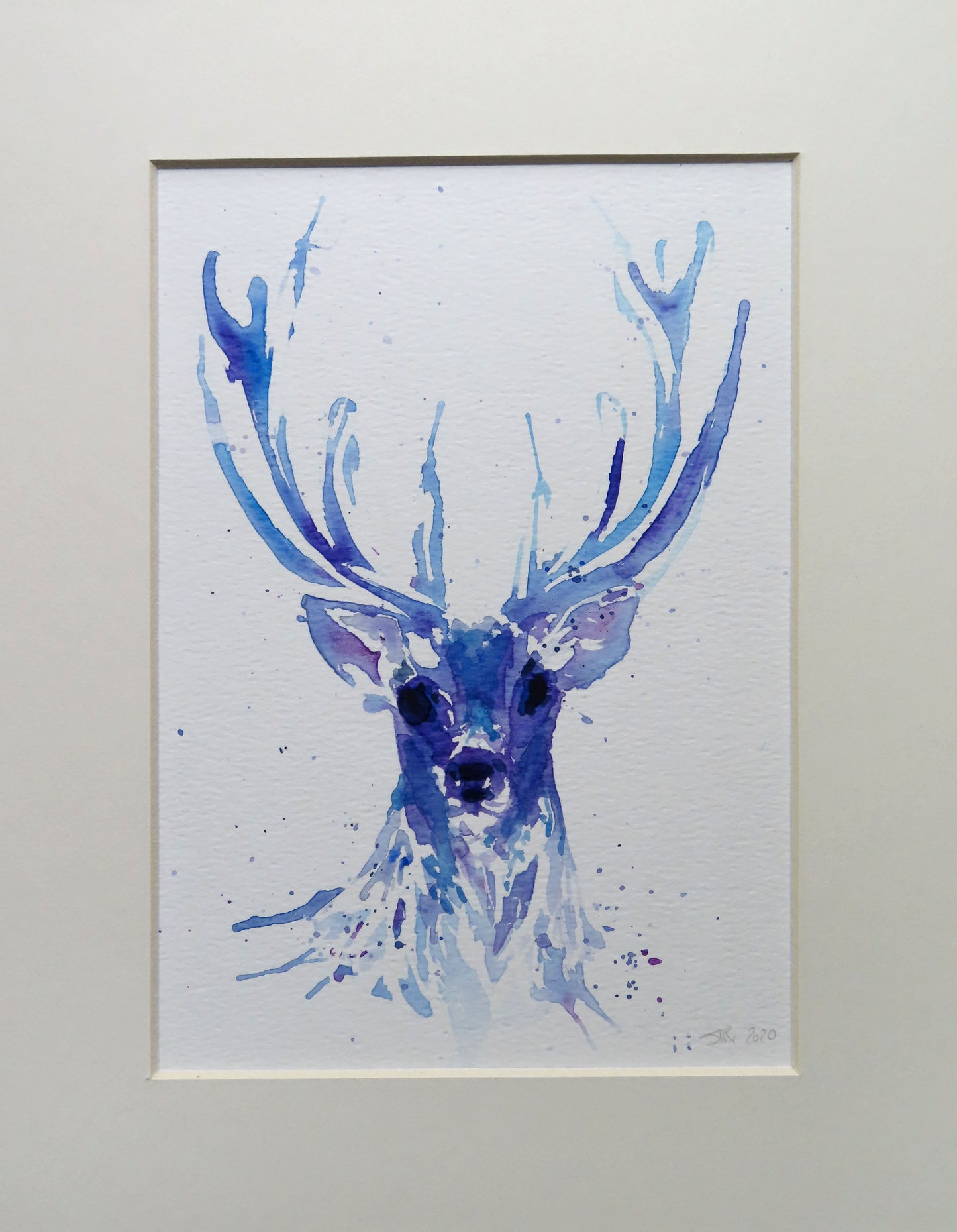 STAG HEAD Watercolour (#3)