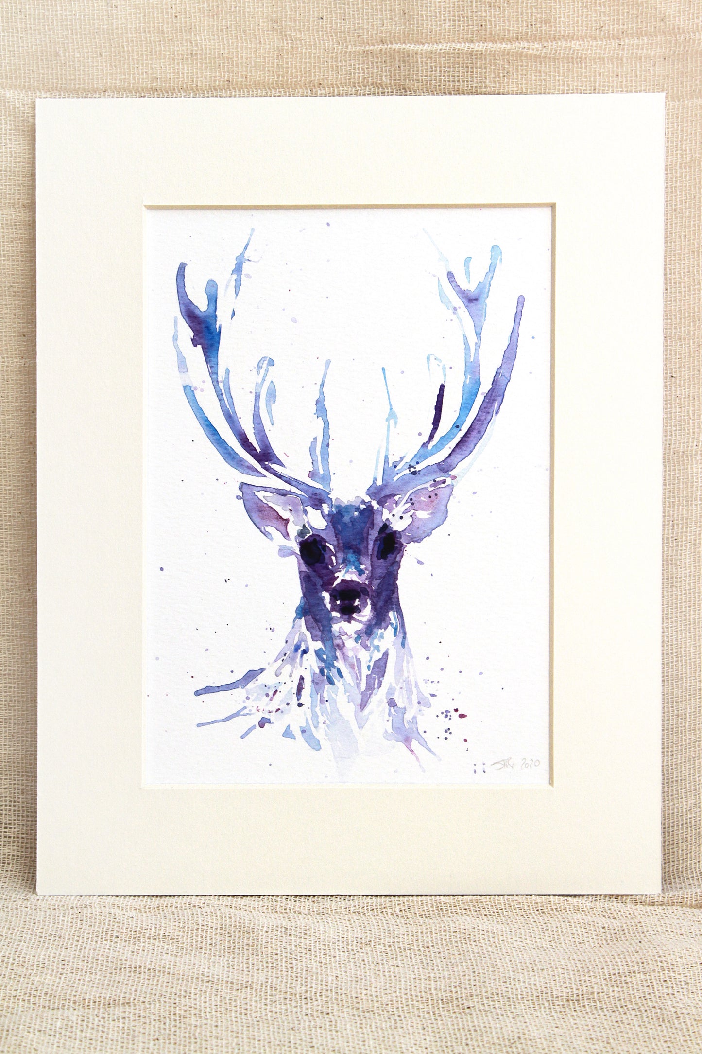 STAG HEAD Watercolour (#3)