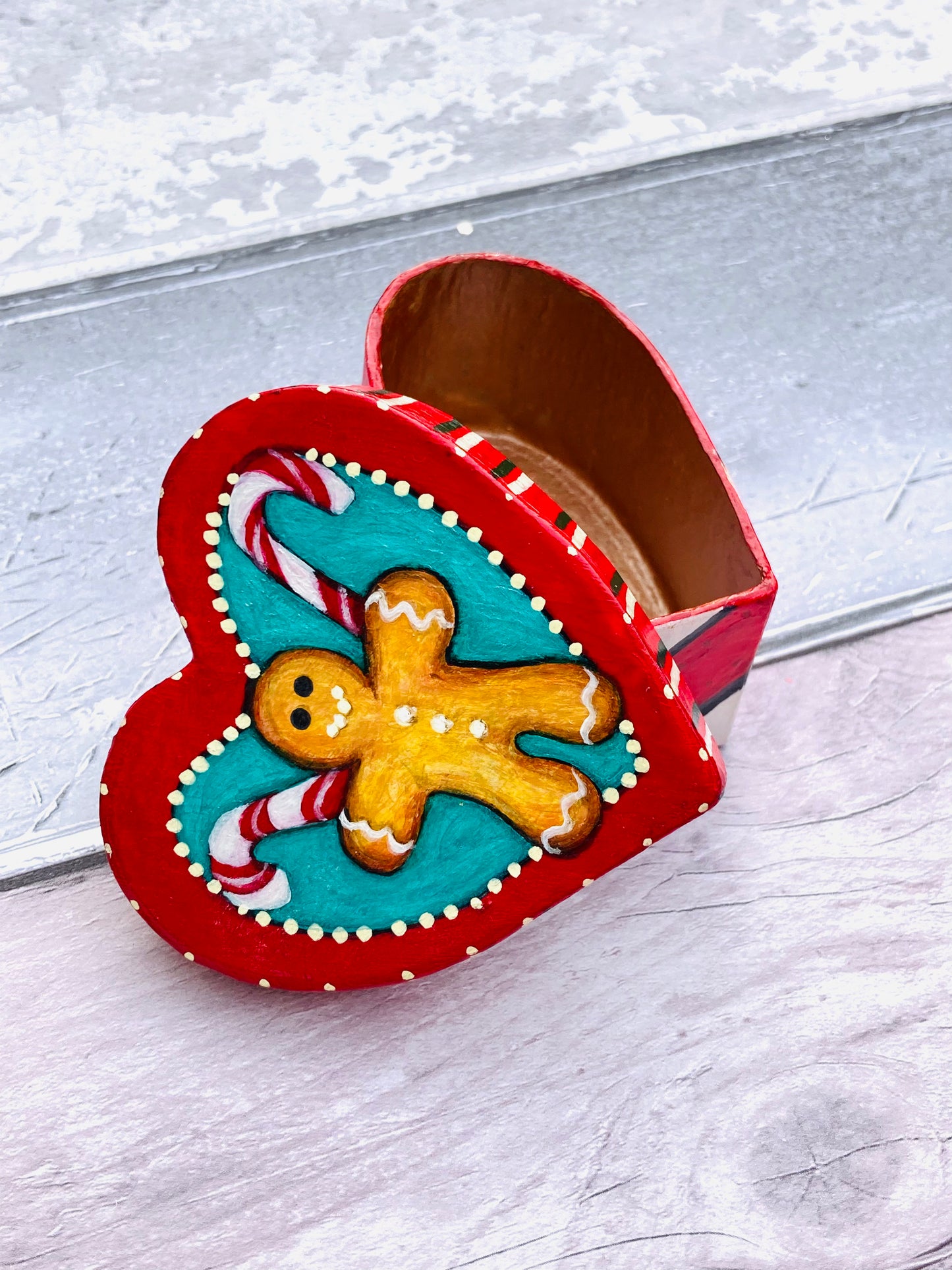 Hand painted Trinket Box