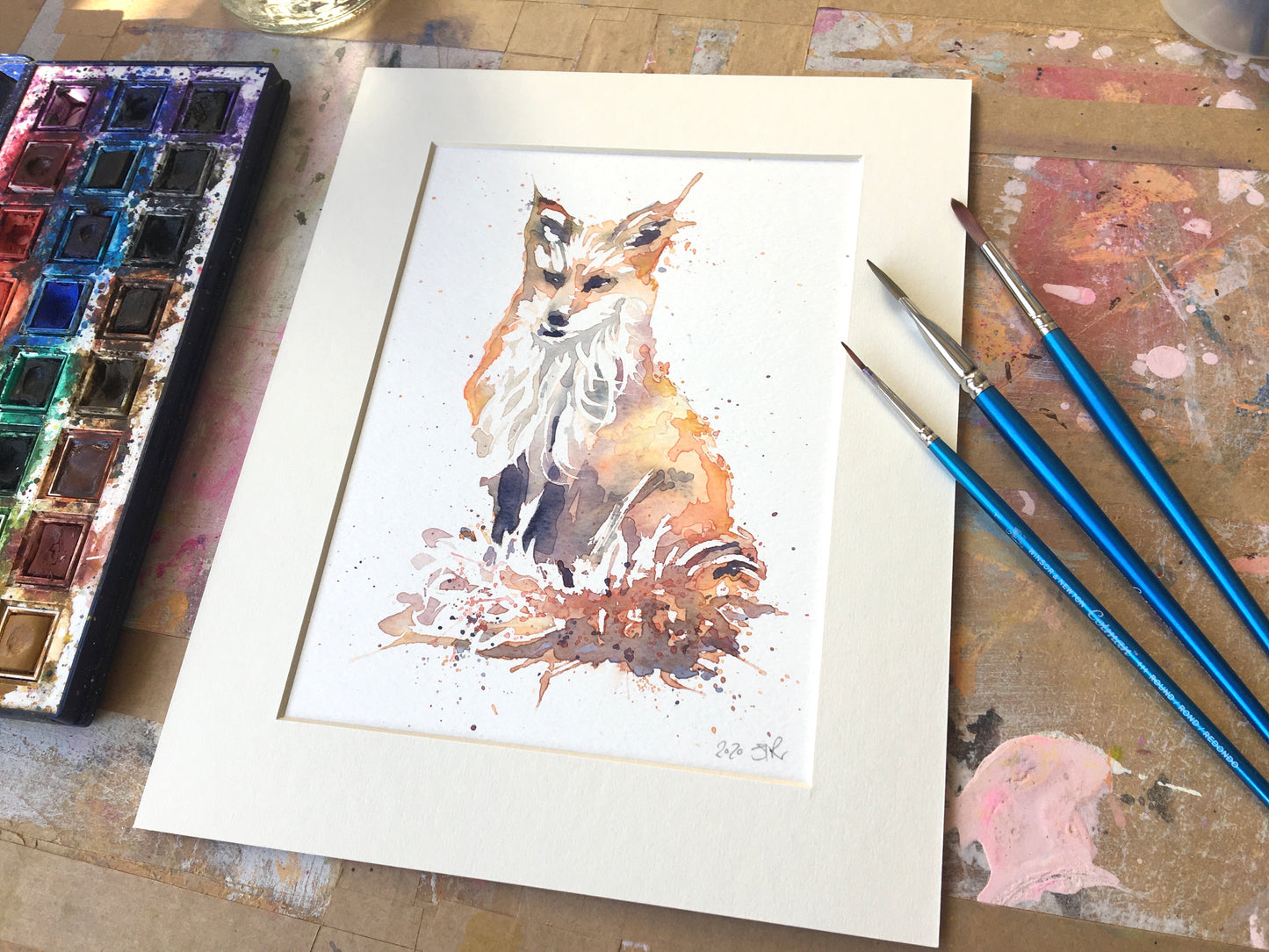 FOX watercolour Painting
