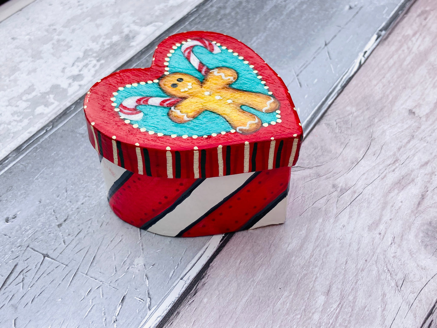 Hand painted Trinket Box