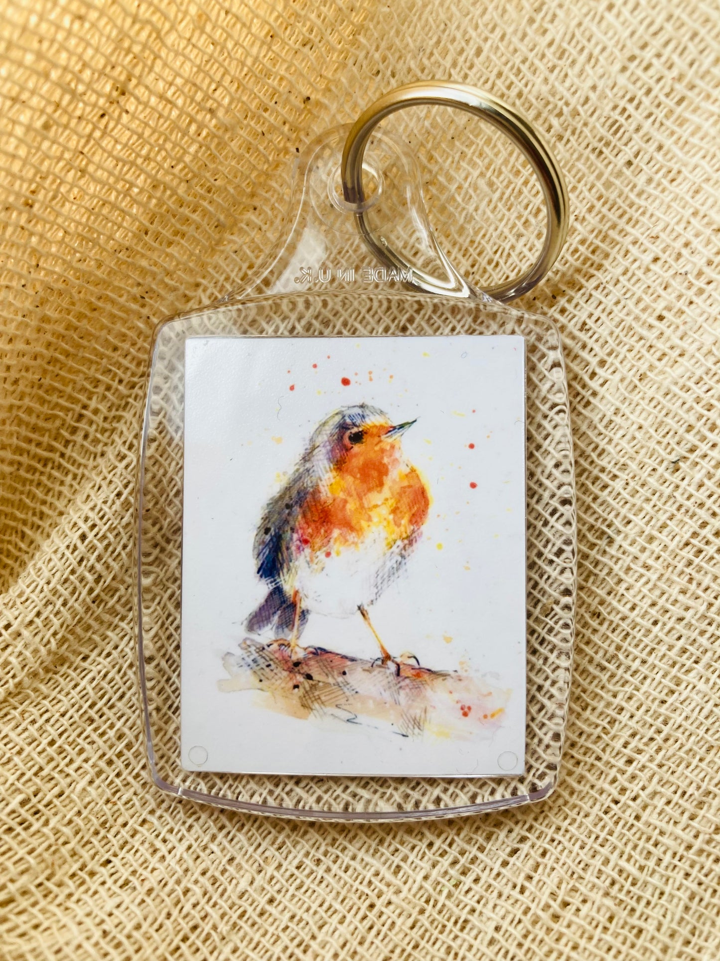 Robin (Rock on) Keyring