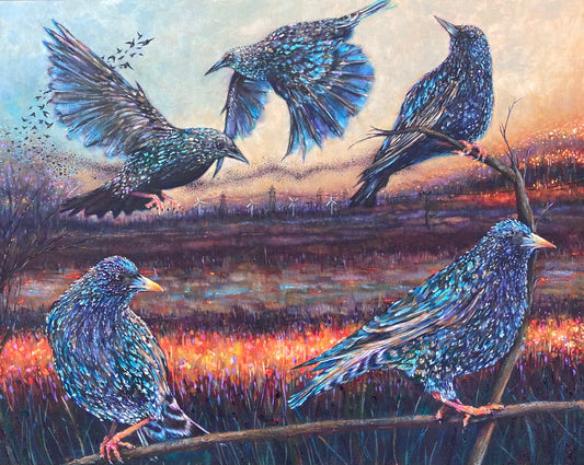 Symphony of Starlings at Dusk