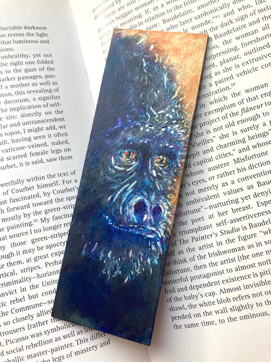 Gorilla Bookmark- Handmade