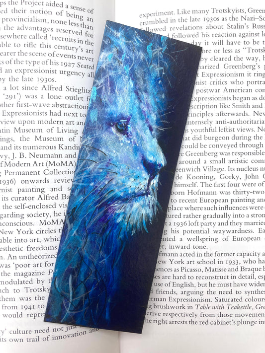 Lion Bookmark- Handmade