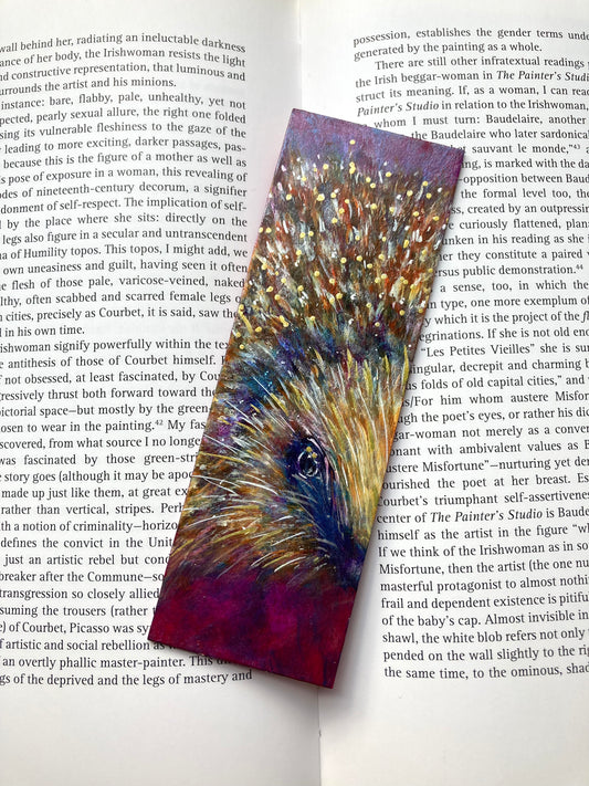 Hedgehog (purple) Bookmark- Handmade