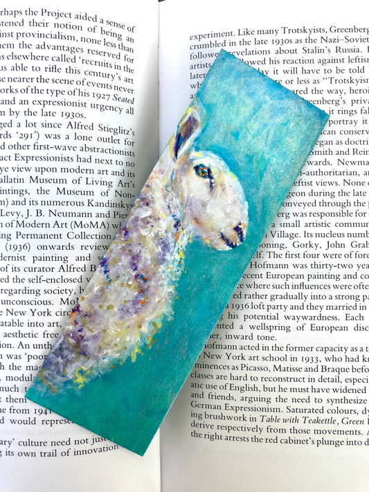Sheep Bookmark hand painted