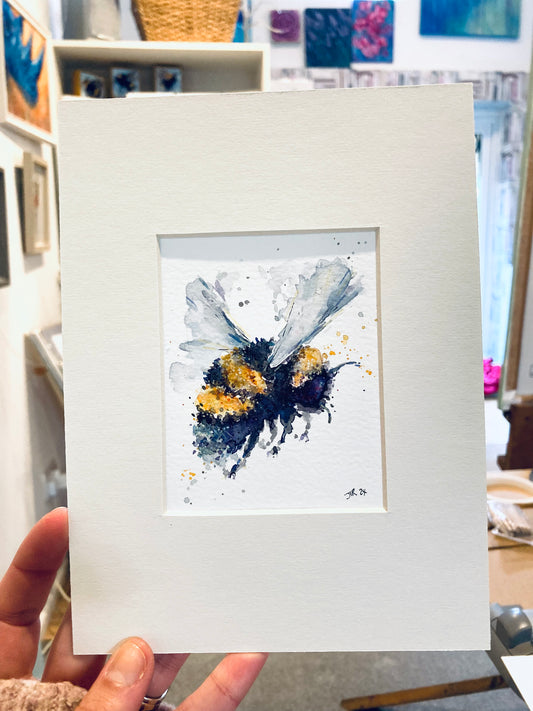 Bumble Bee mini watercolour