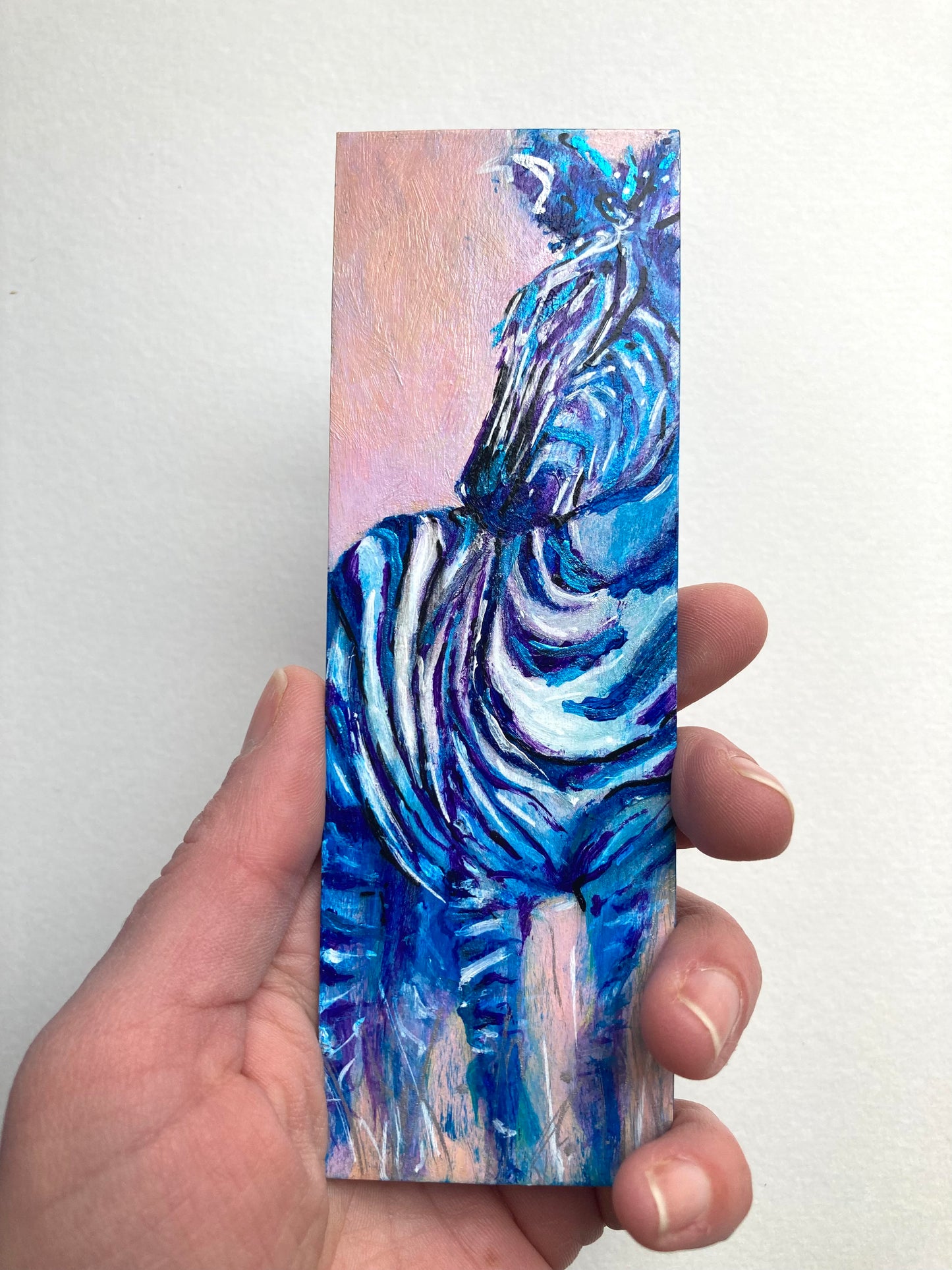 Zebra Bookmark- Handmade