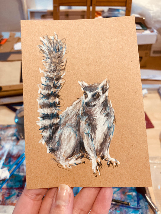 Drawing of A lemur