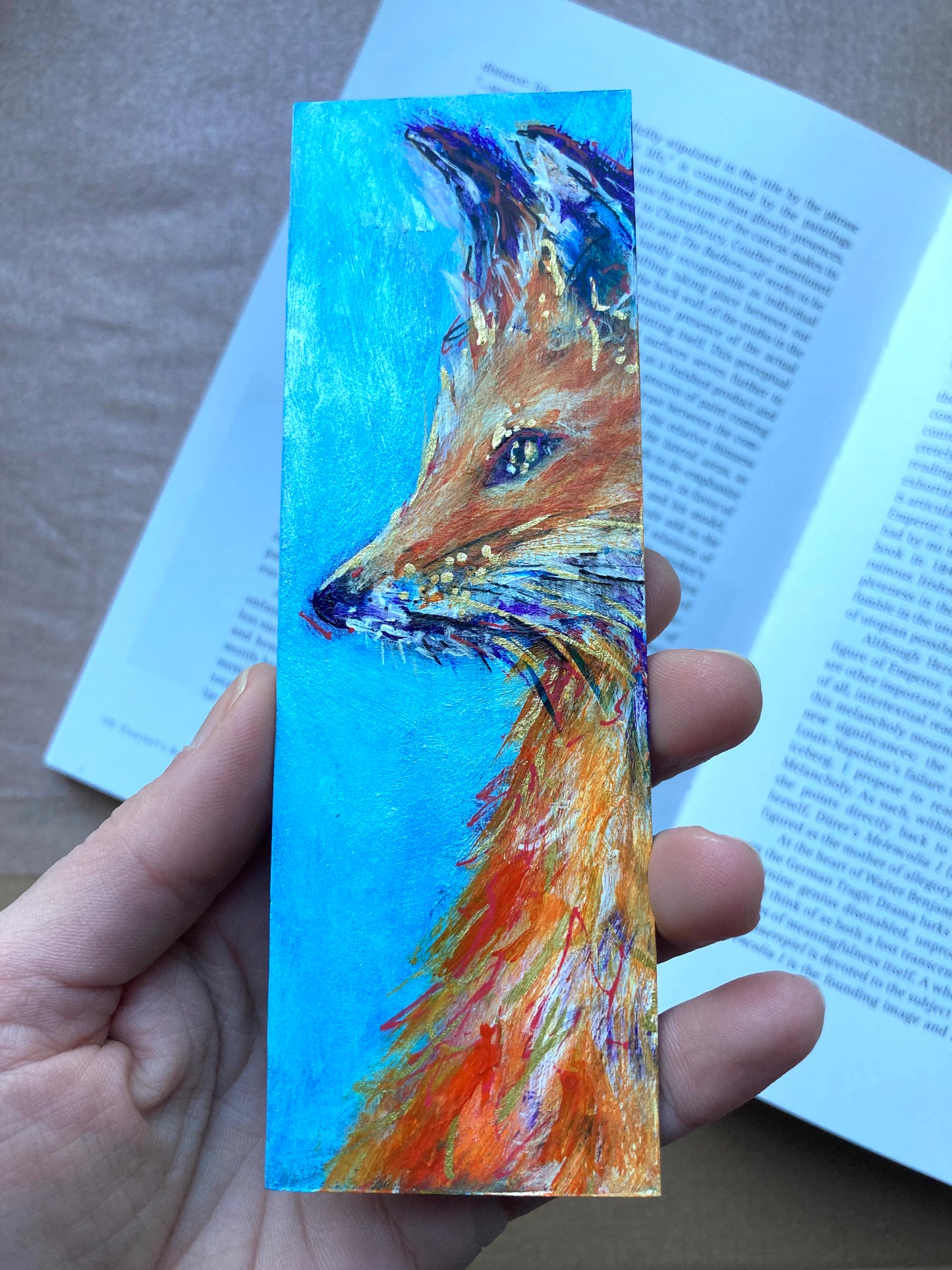 Fox Bookmark- Handmade