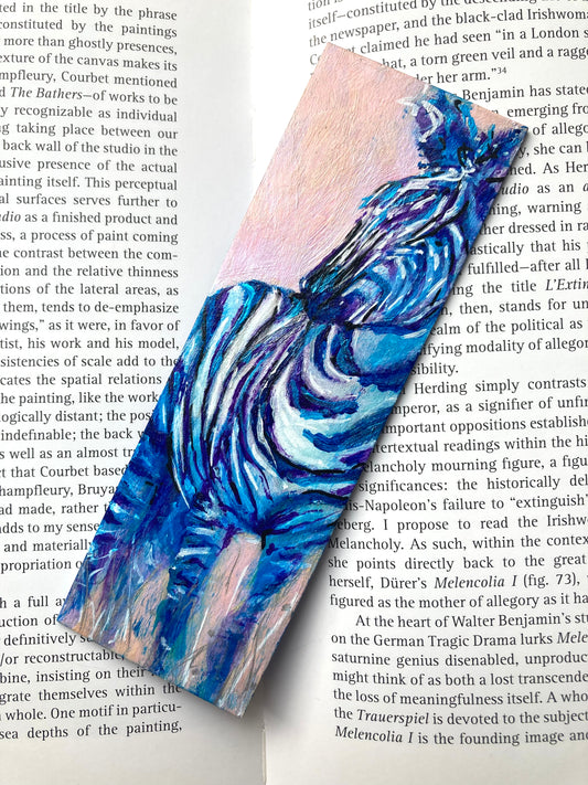 Zebra Bookmark- Handmade