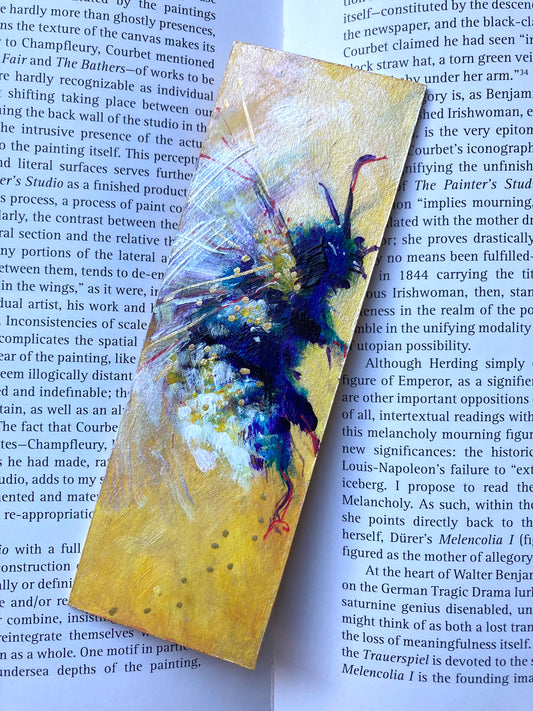 Bee Bookmark hand painted
