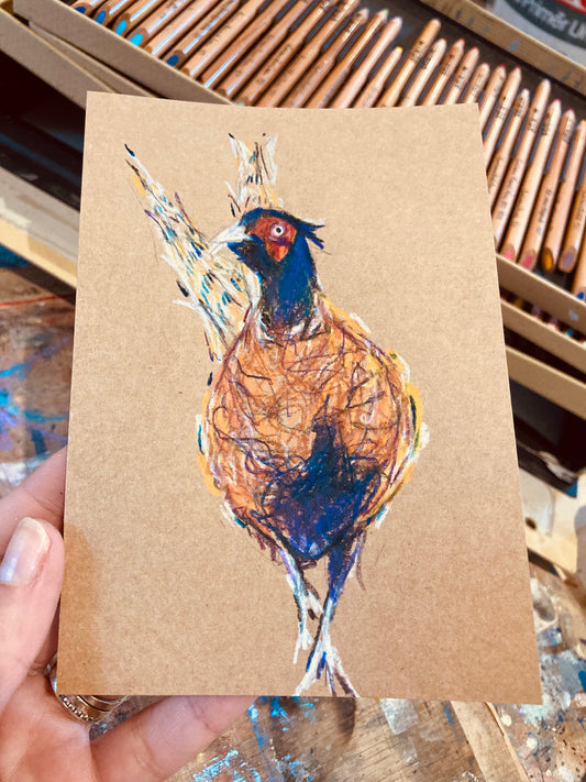 Drawing of A Pheasant