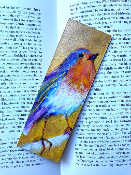 Robin Bookmark- Handmade