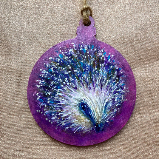 Hand painted Hanging Ornament (Hedgehog )