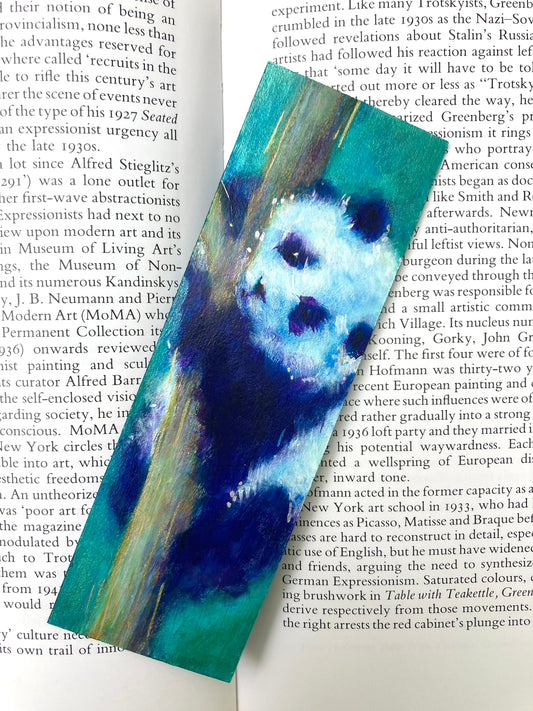 Panda Bookmark hand painted