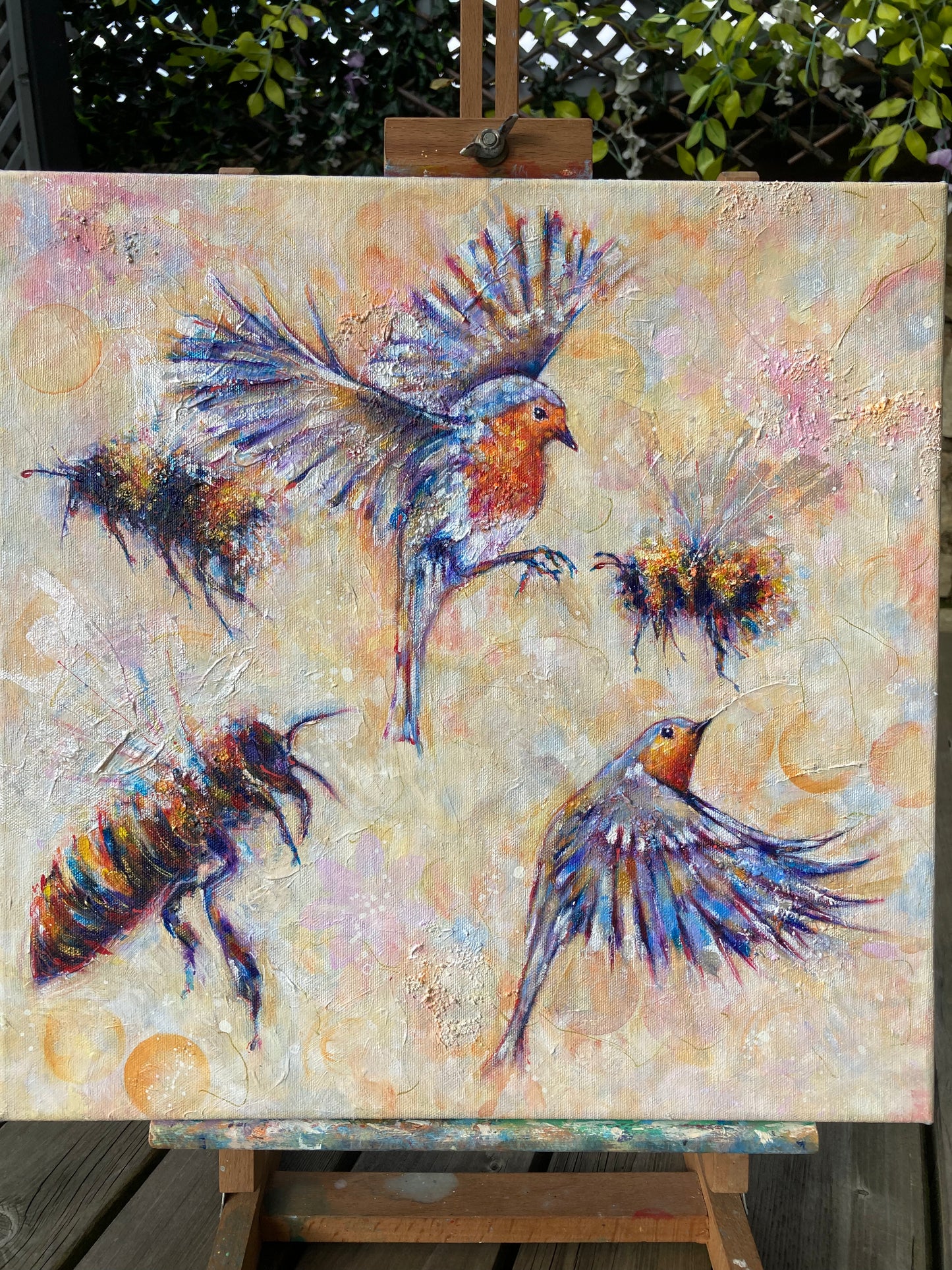 The Flicker Dance -Robins & Bees