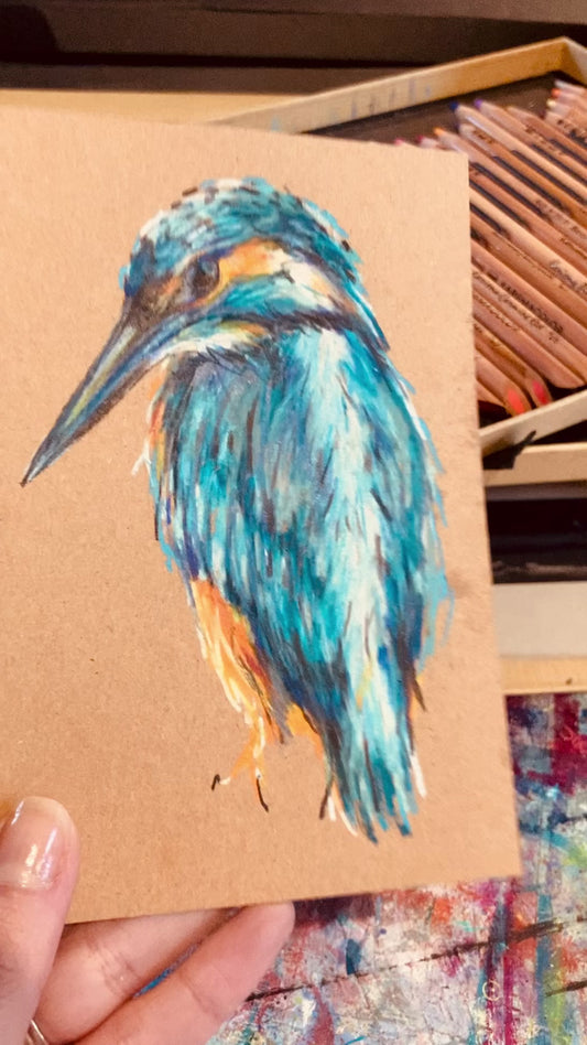 Drawing of A Kingfisher
