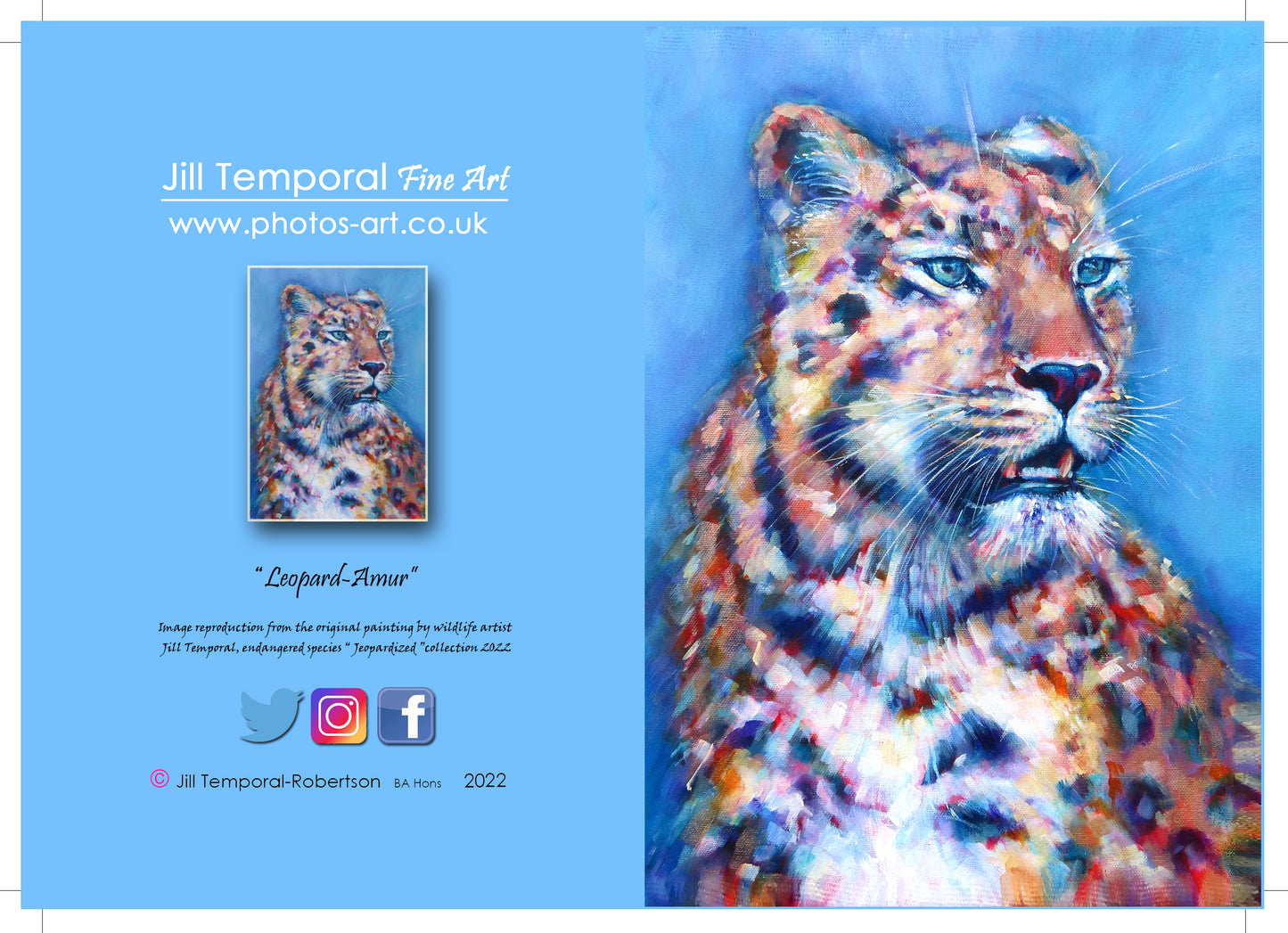 A6 Leopard Card