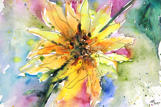 Sunflower Watercolour