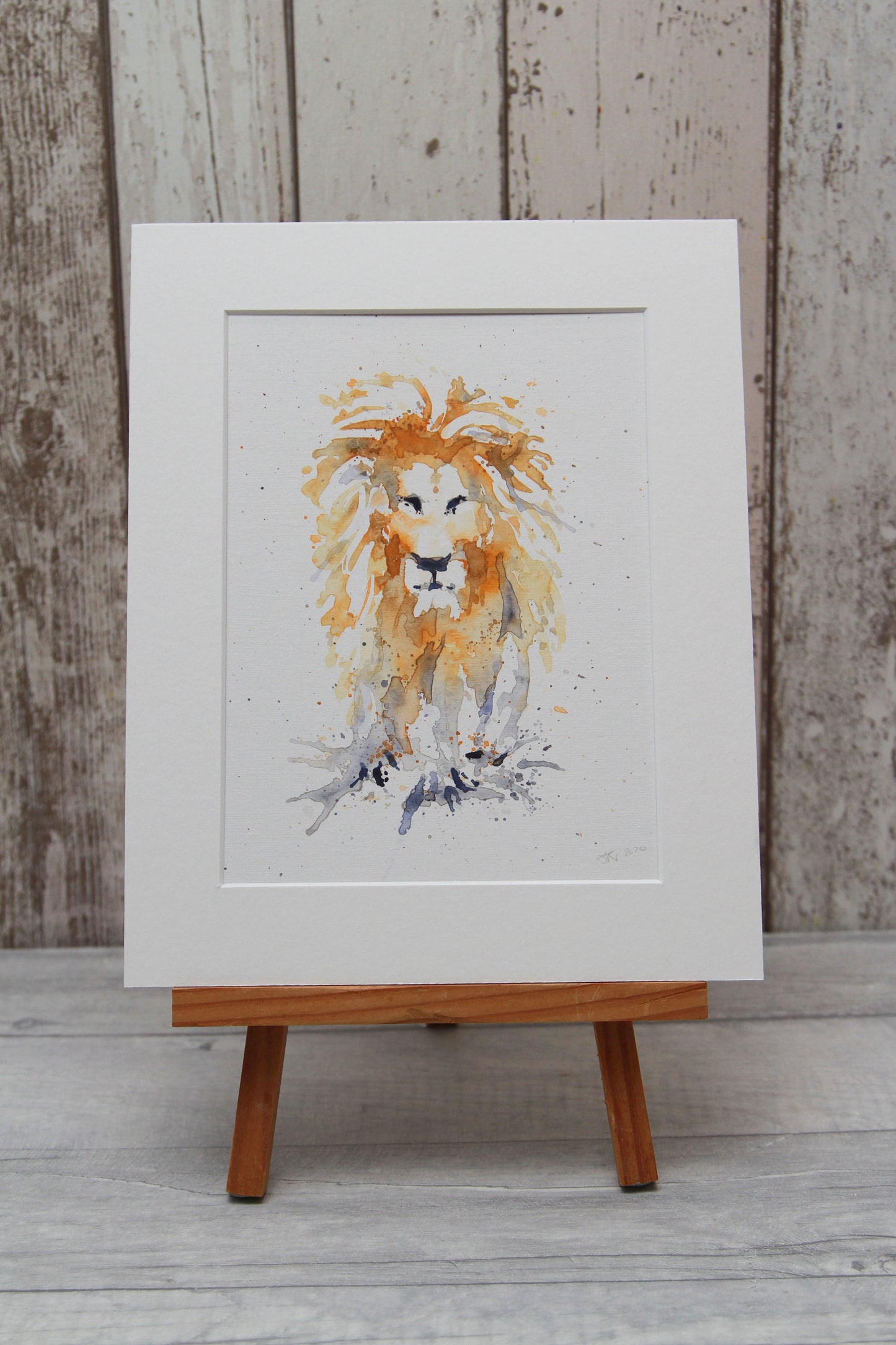 Lion (number One) watercolour