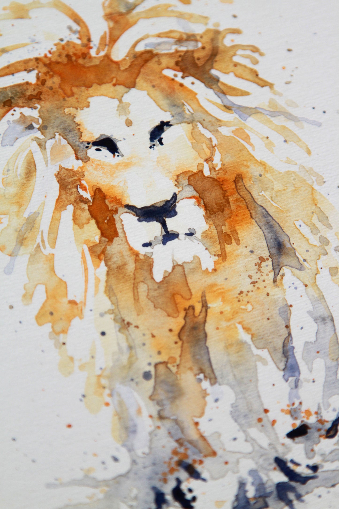 Lion (number One) watercolour