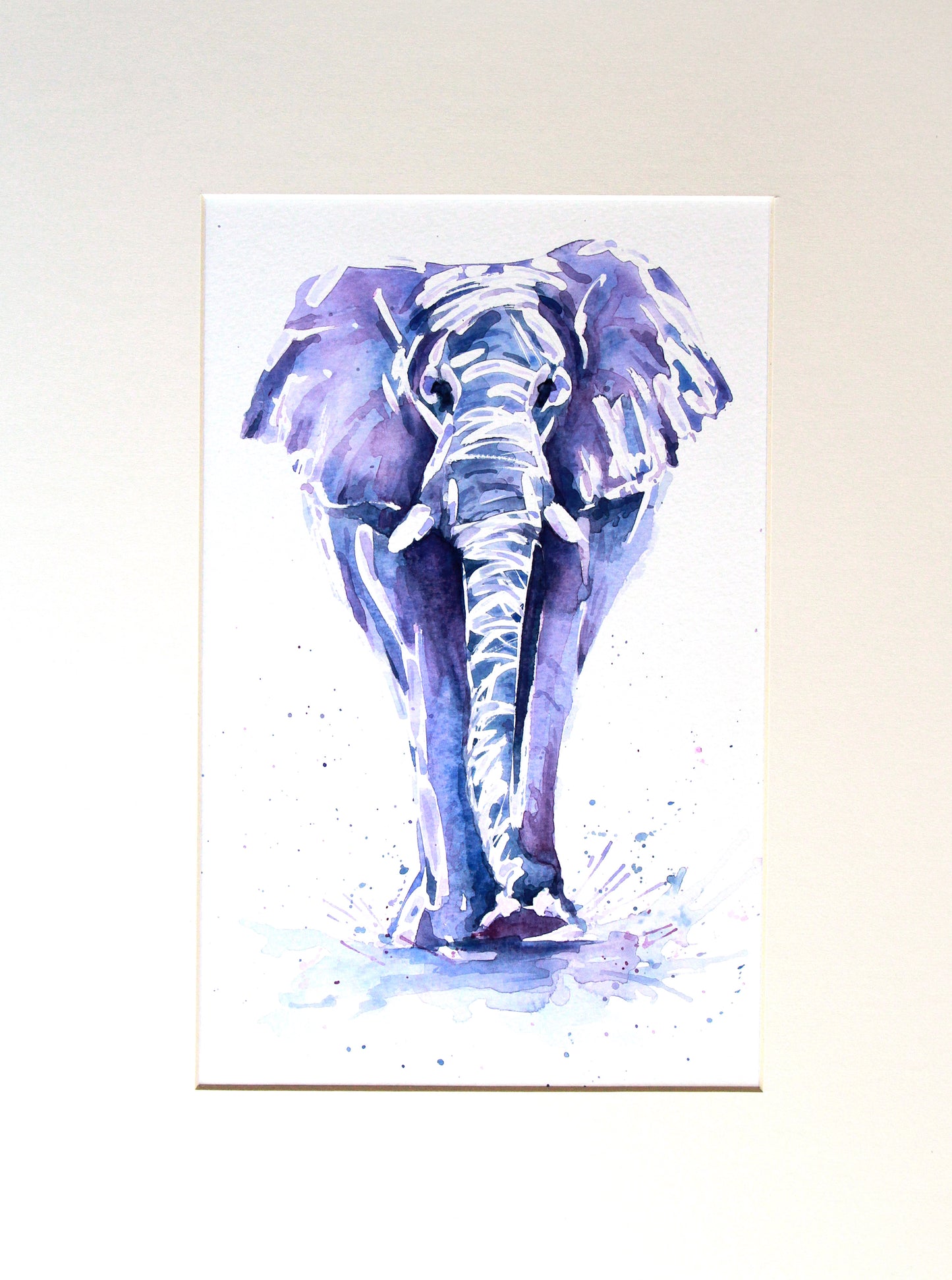 ELEPHANT #8 Watercolour painting