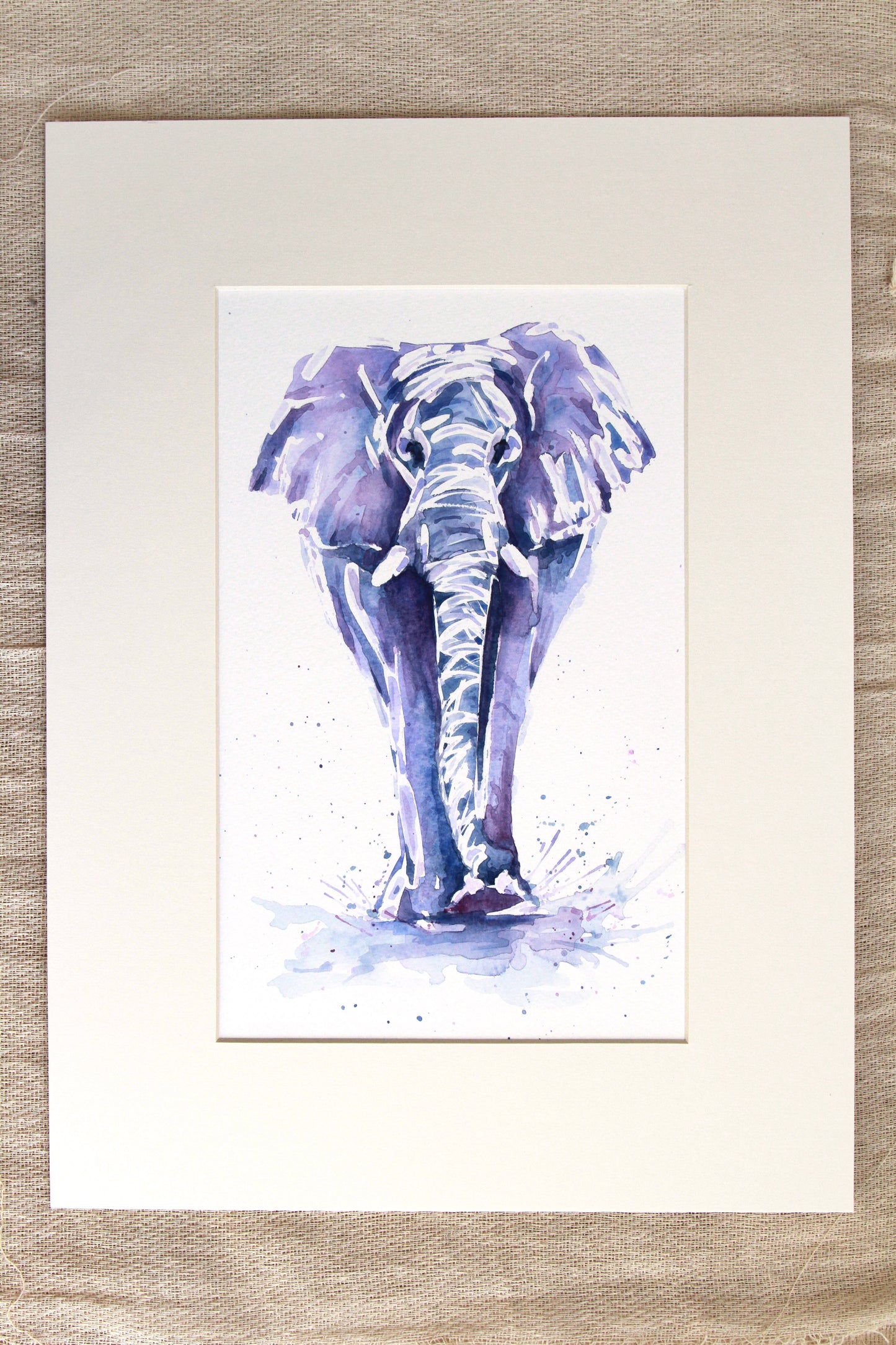 ELEPHANT #8 Watercolour painting