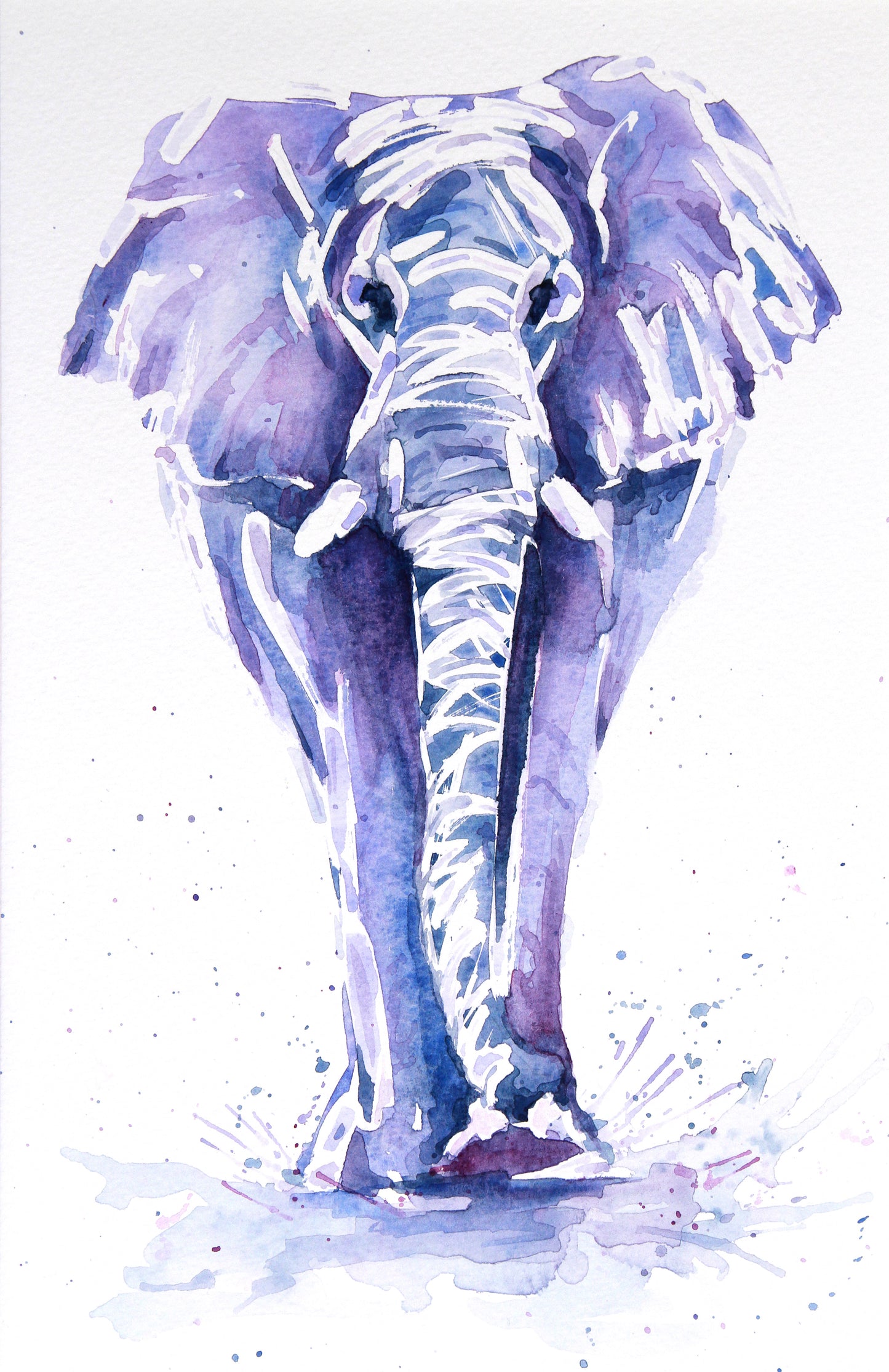 ELEPHANT #8 Watercolour painting