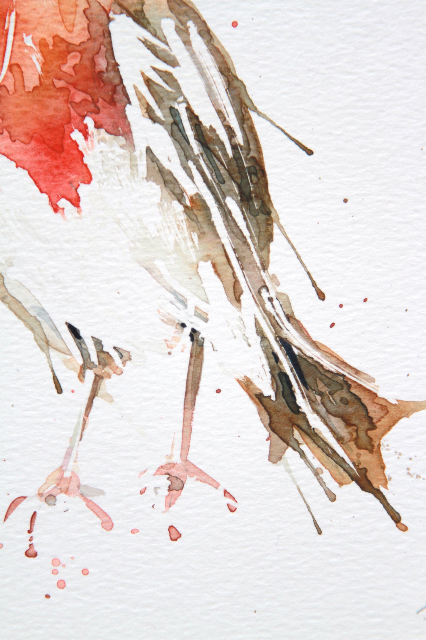 LITTLE Mr ROBIN #6 original Watercolour painting