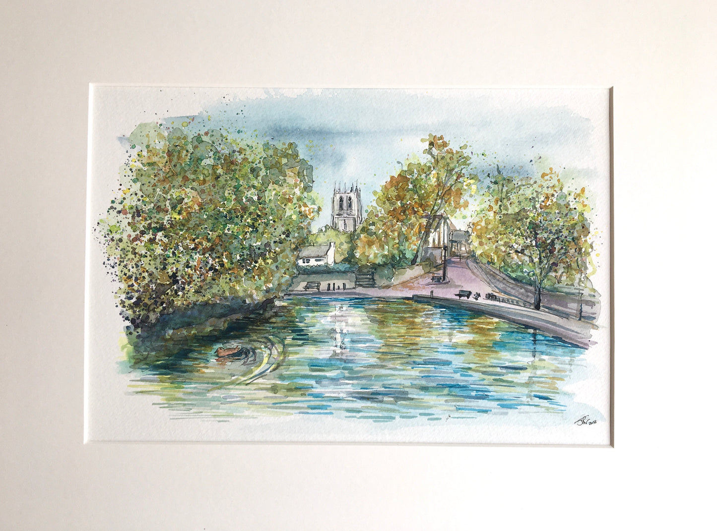 October at the Mill Dam in Tickhill