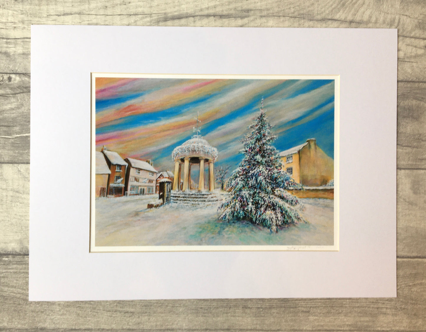 8 x 12 Inch Wall Art PRINT in white frame