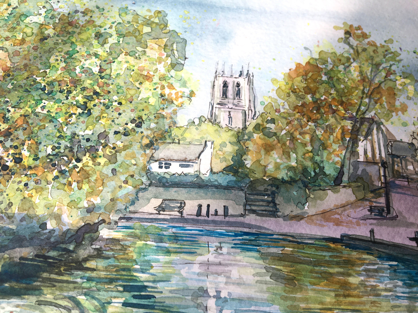 October at the Mill Dam in Tickhill